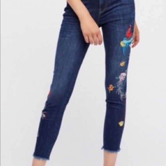 Free People Embroidered Jeans - Picture 3 of 9
